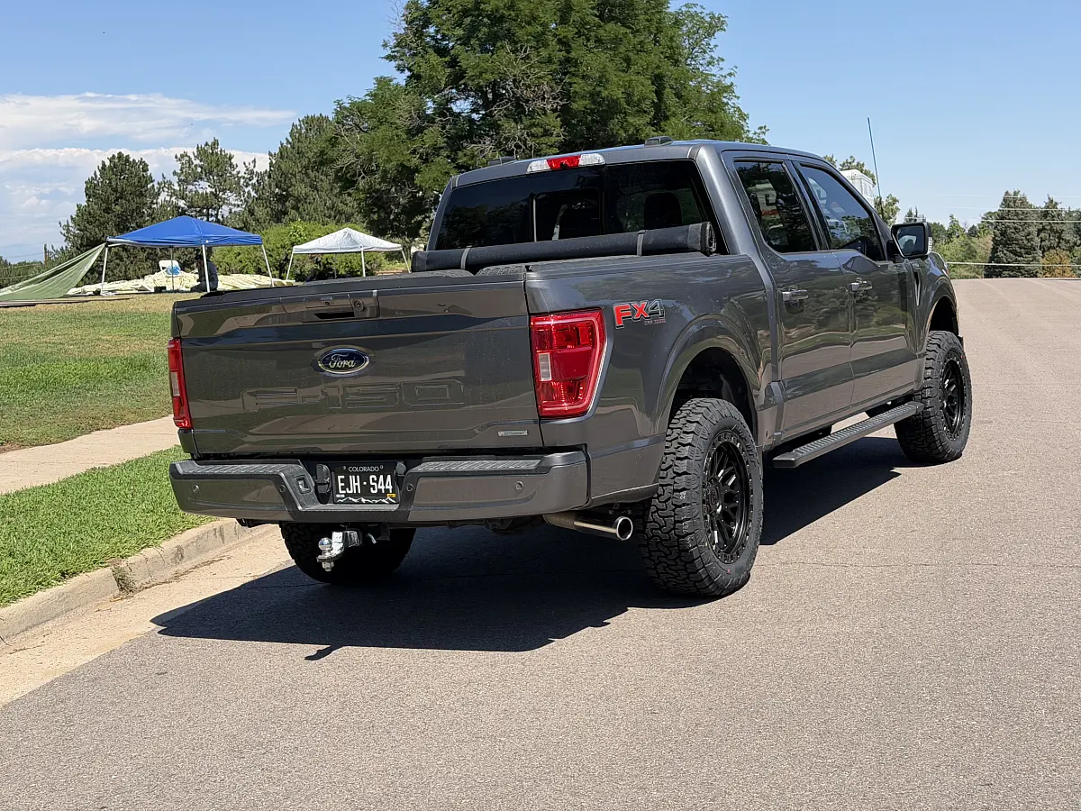2022 Ford F-150 with Lock Off-Road Combat Black Rims
