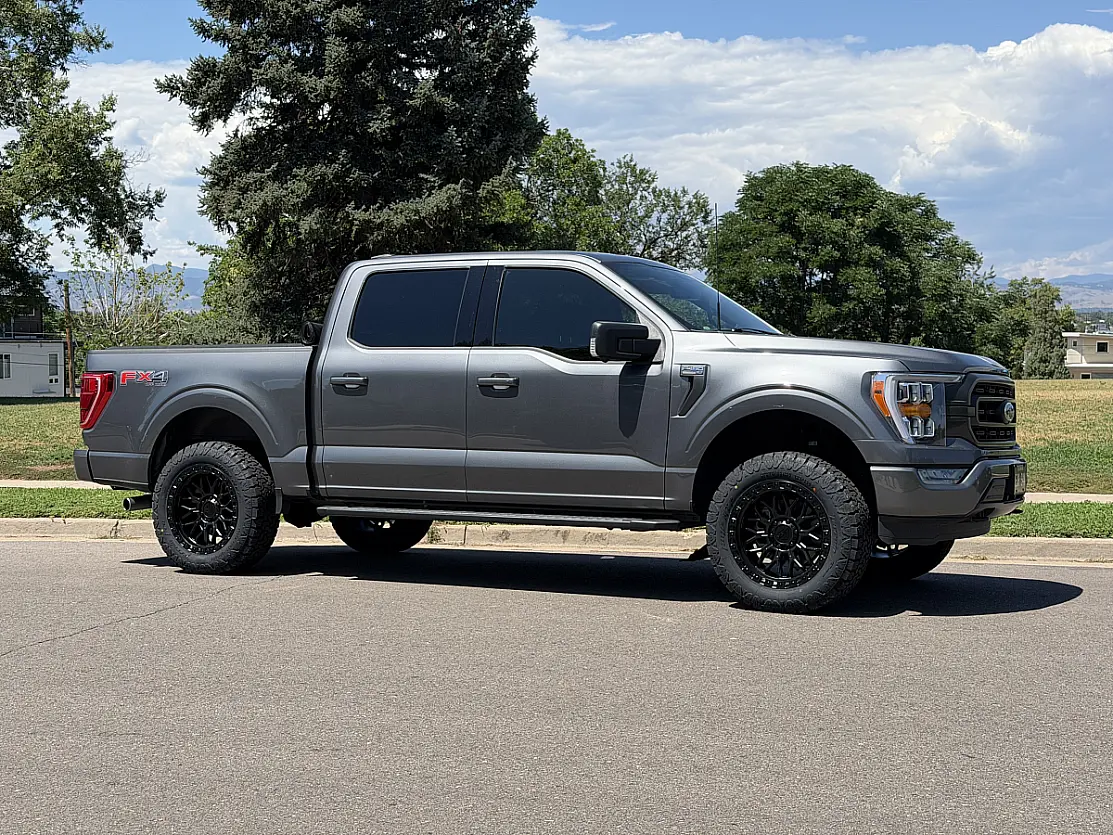 Lock Off-Road Combat Black Aftermarket Wheel on 2022 Ford F-150