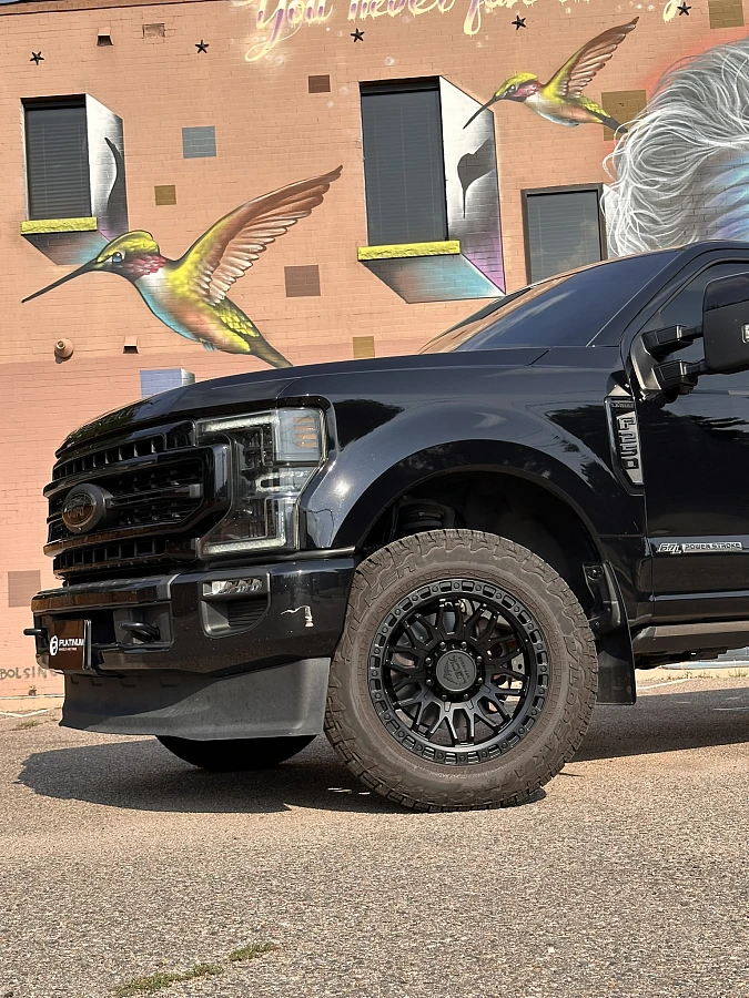 2022 Ford F-250 with Black Lock Off-Road Combat Rims