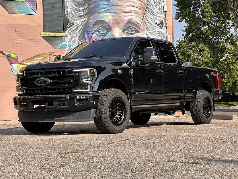 Lock Off-Road Combat Black Rim on 2022 Ford F-250