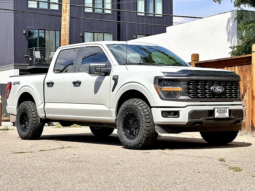 2025 Ford F-150 with Lock Off-Road Combat Black Rims