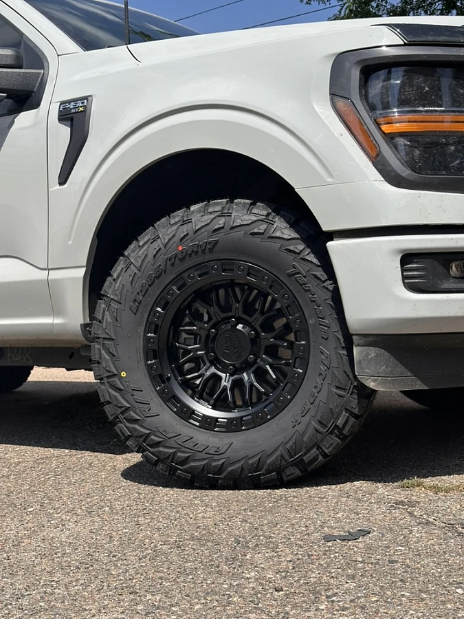 2025 Ford F-150 with Black Lock Off-Road Combat Rims