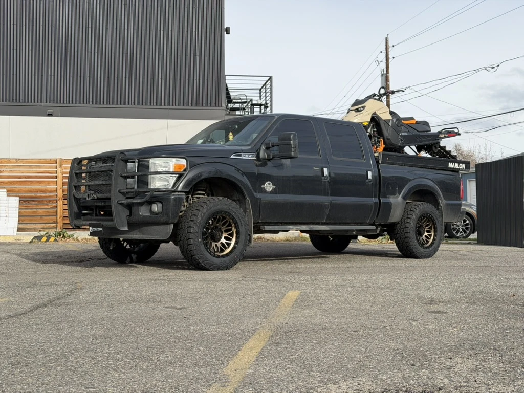2016 Ford F-350 with Lock Off-Road Combat Bronze Wheels