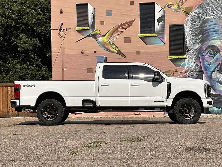 2026 Ford F-350 with Lock Off-Road Combat Bronze Rims