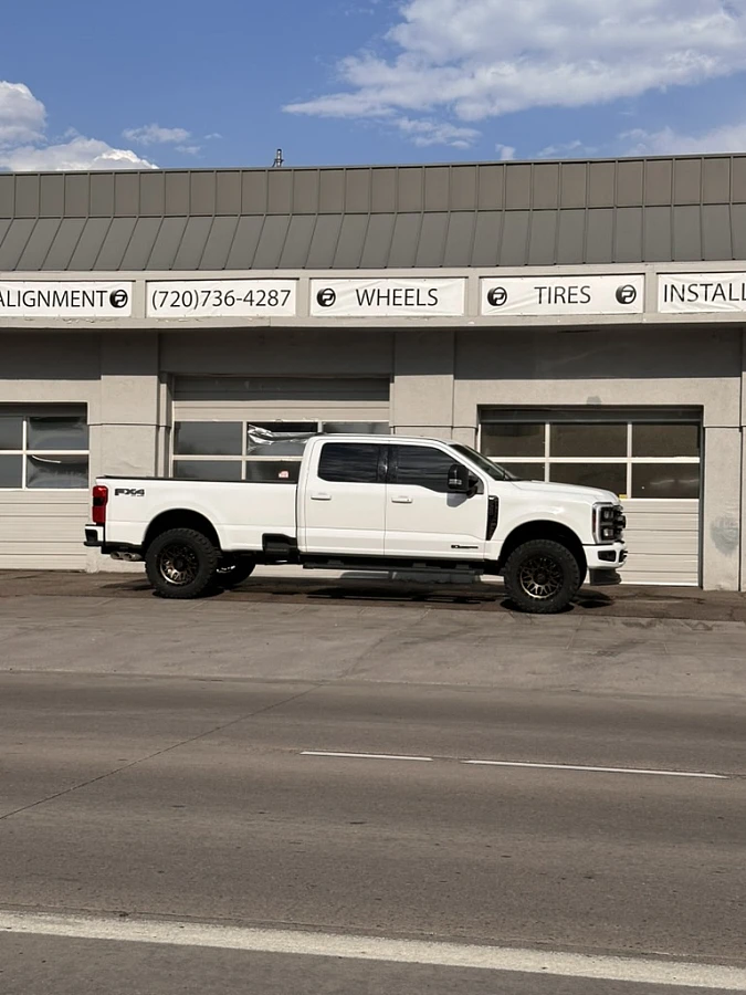Bronze Lock Off-Road Combat Custom Rim on 2026 Ford F-350