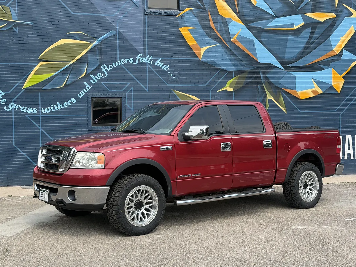 2012 Ford F-150 Equipped with Lock Off-Road Combat Polished Silver