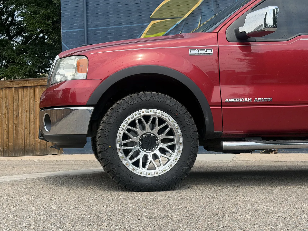 2012 Ford F-150 with Lock Off-Road Combat Polished Silver Rims
