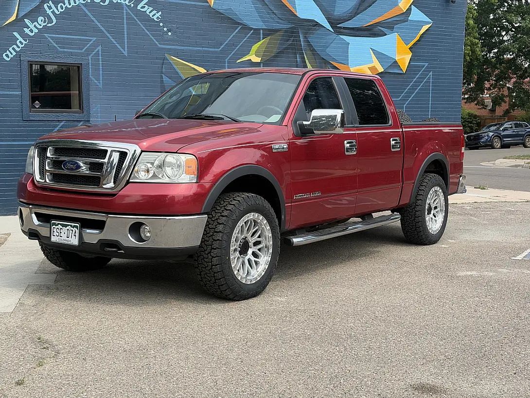 2012 Ford F-150 with Polished Silver Lock Off-Road Combat Rims
