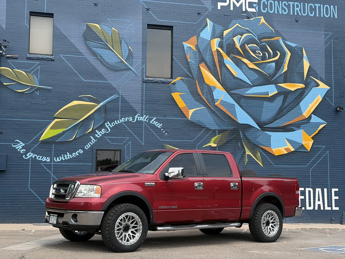 Lock Off-Road Combat Polished Silver Aftermarket Wheel on 2012 Ford F-150