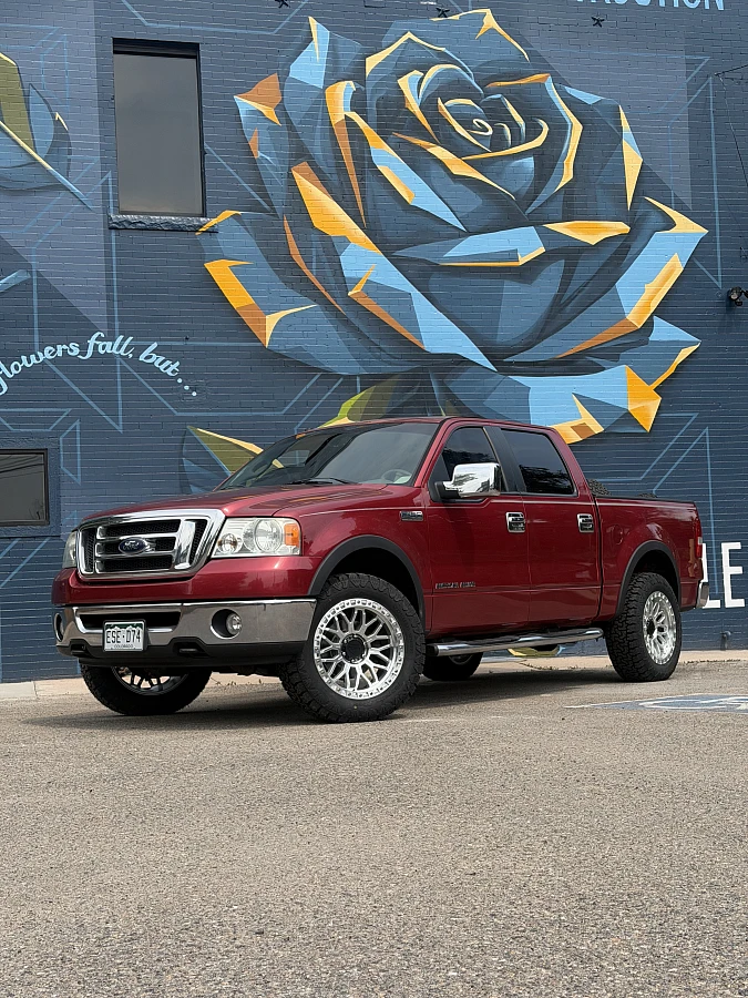 Polished Silver Lock Off-Road Combat on 2012 Ford F-150