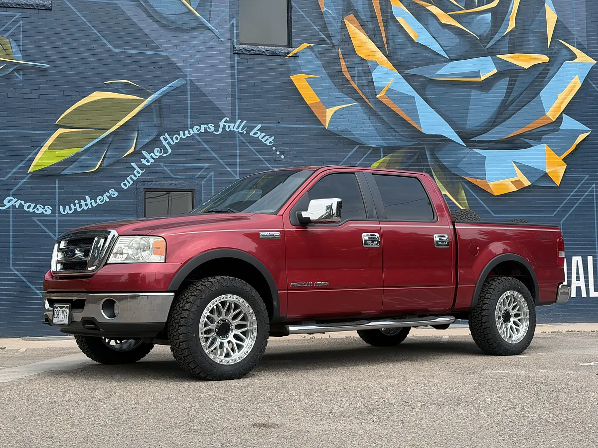 Polished Silver Lock Off-Road Combat Rim on 2012 Ford F-150