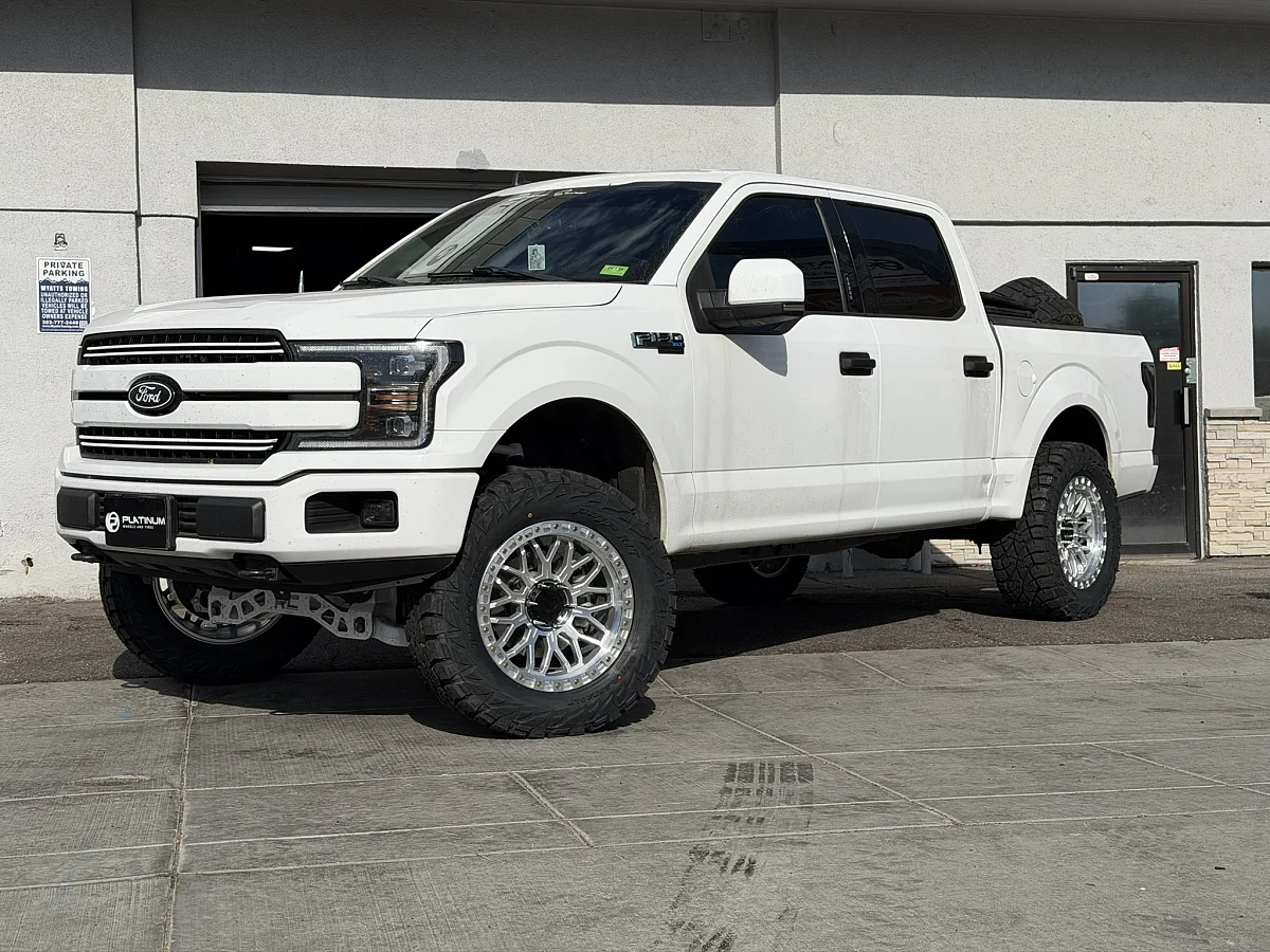 2019 Ford F-150 with Polished Silver Lock Off-Road Combat Rims