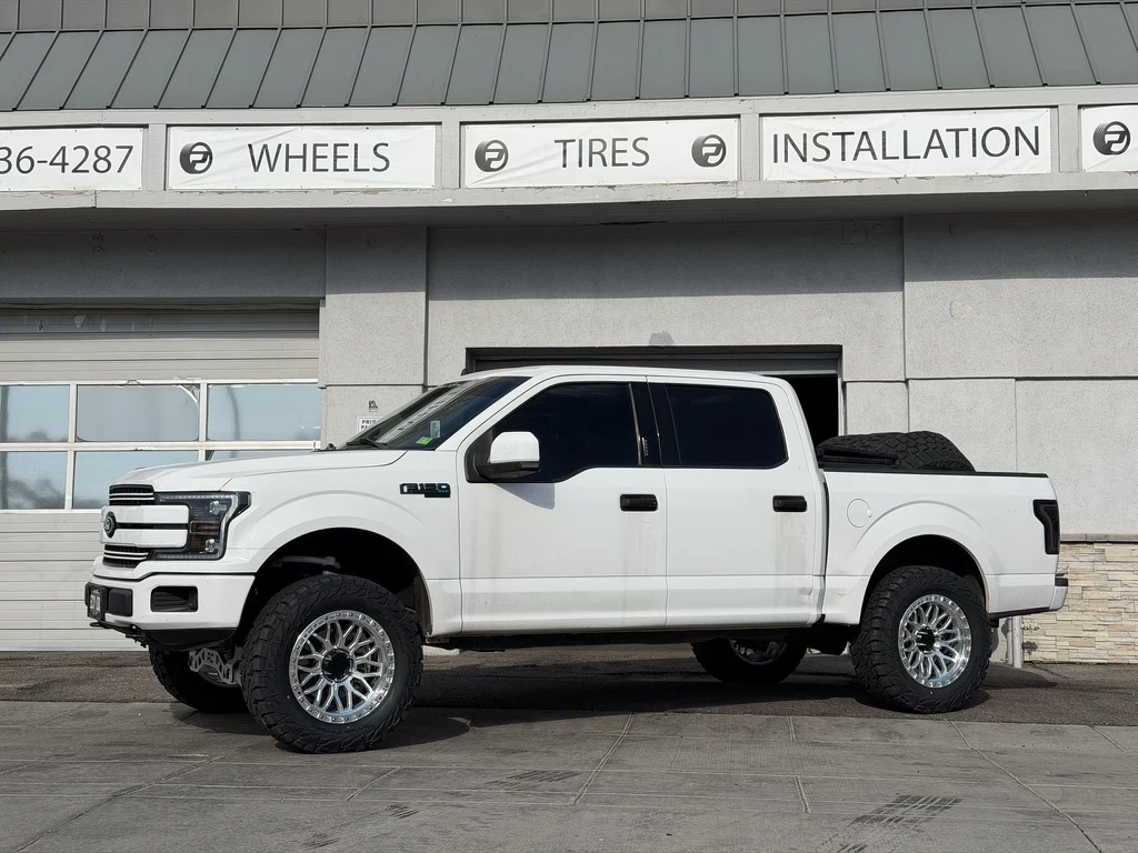 Lock Off-Road Combat Polished Silver on 2019 Ford F-150
