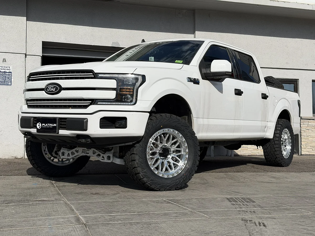 Polished Silver Lock Off-Road Combat Rim on 2019 Ford F-150