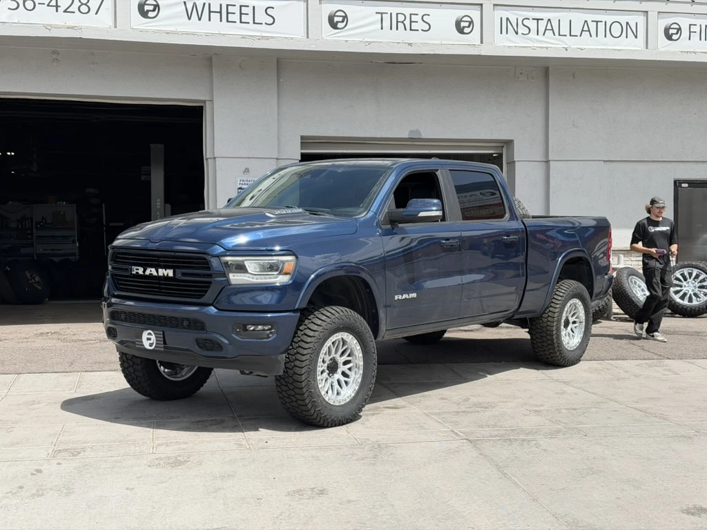 2024 RAM 1500 with Lock Off-Road Combat Polished Silver Rims