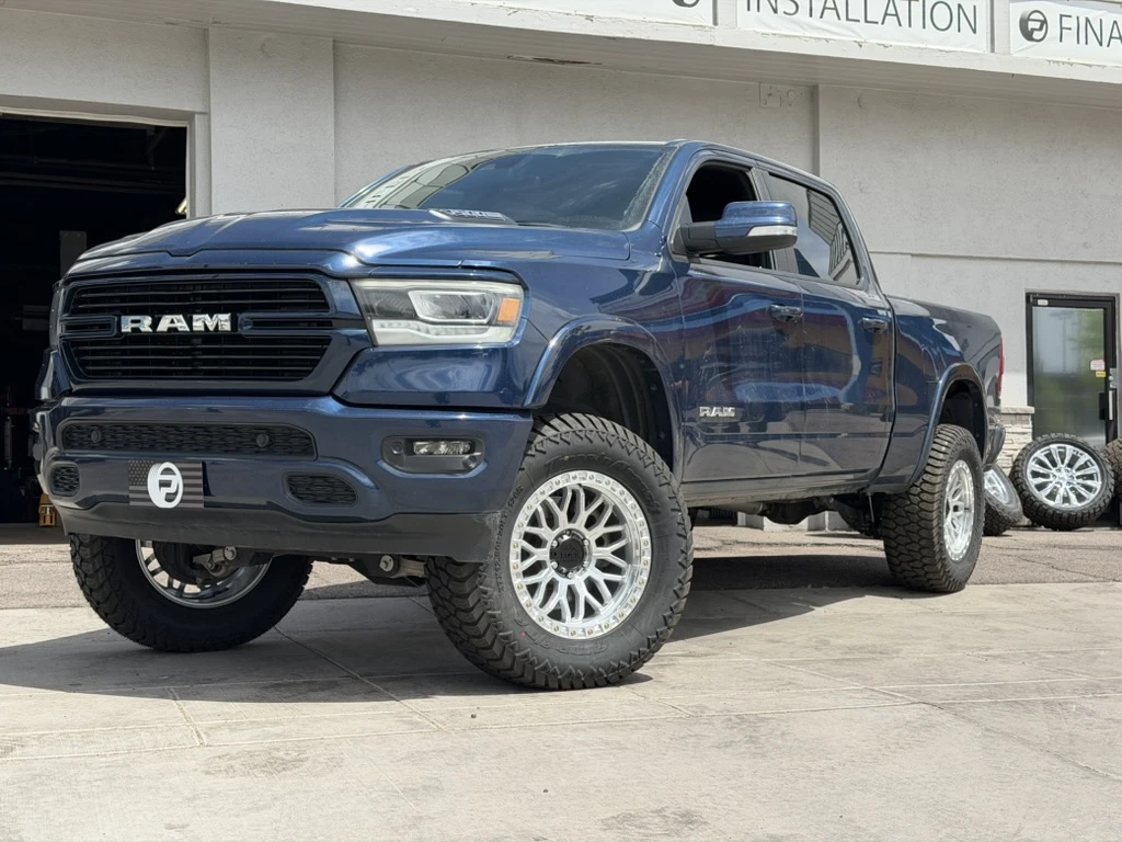 Lock Off-Road Combat Polished Silver Aftermarket Wheel on 2024 RAM 1500