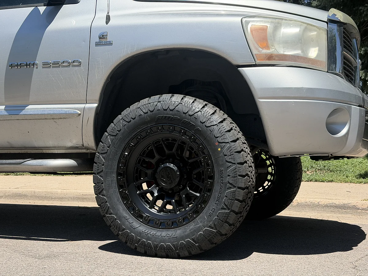 2006 RAM 2500 with Lock Off-Road Commando Black Wheels