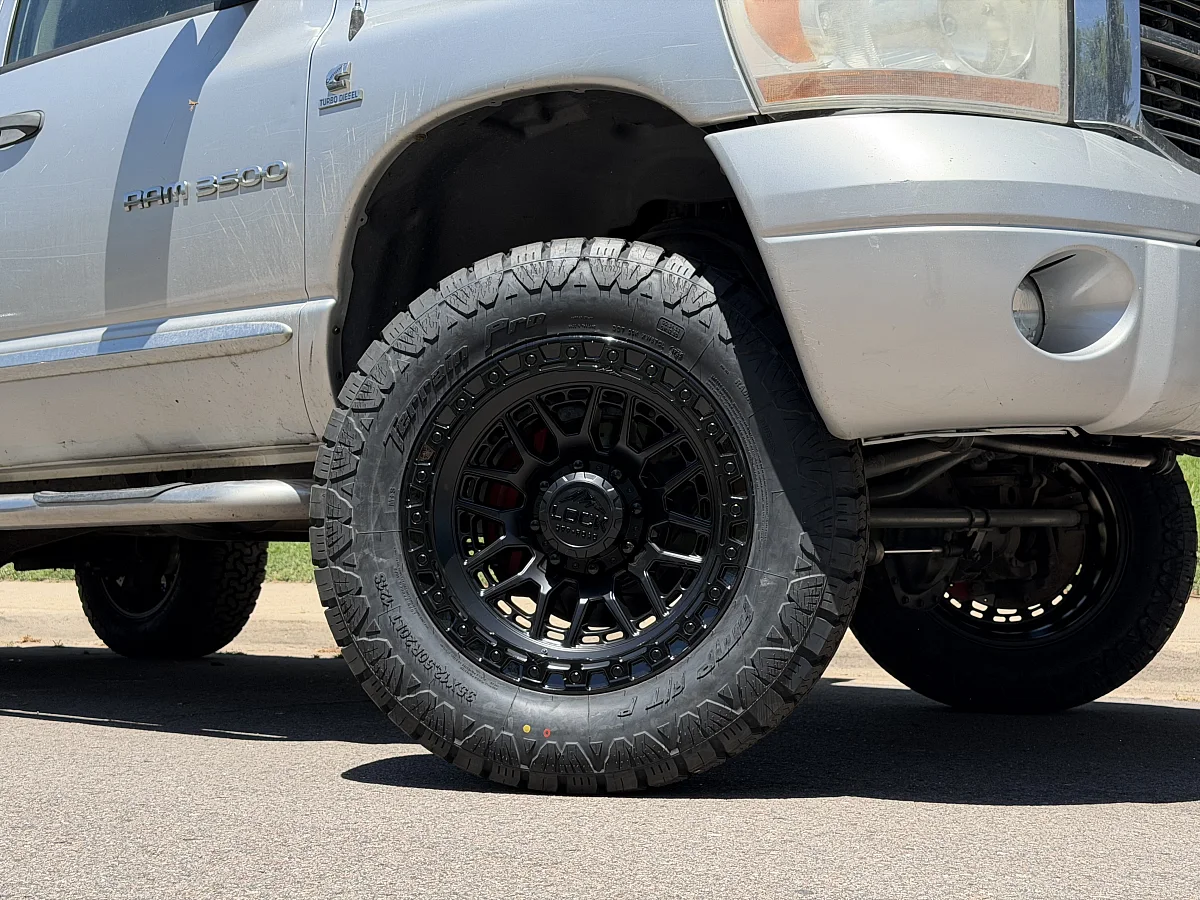 2006 RAM 2500 with Black Lock Off-Road Commando Rims