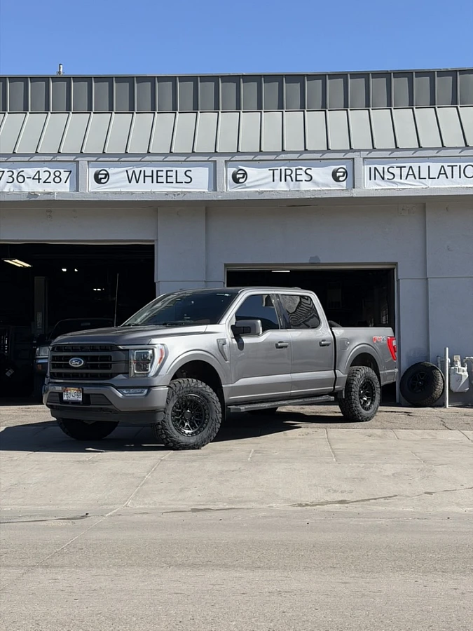2026 Ford F-150 with Lock Off-Road Commando Black Rims