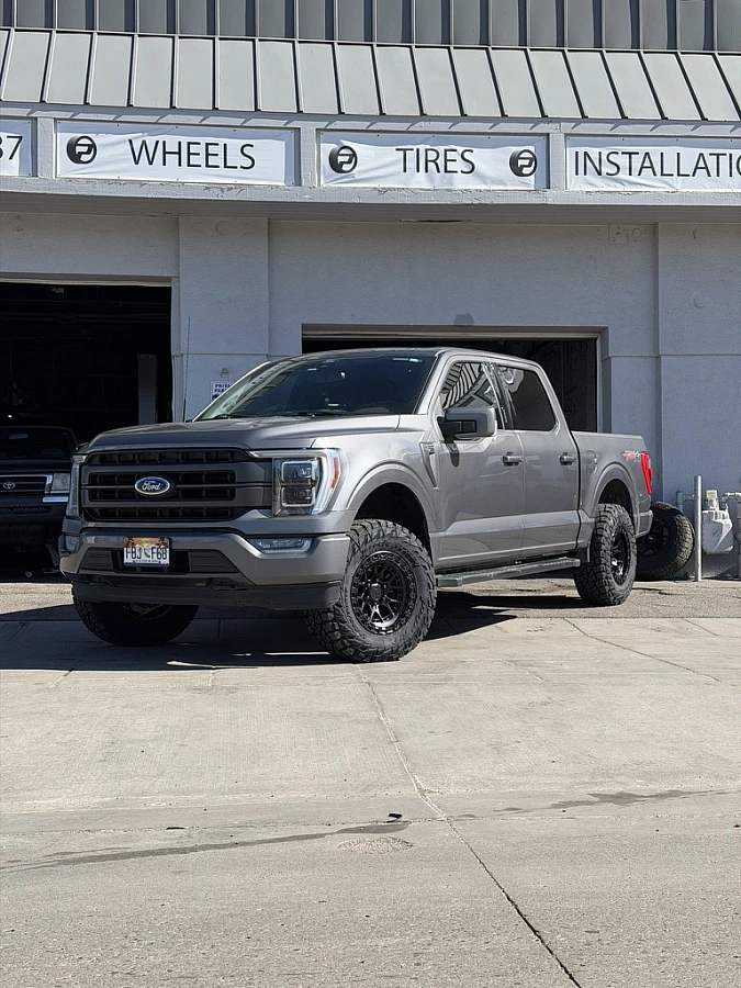 2026 Ford F-150 with Black Lock Off-Road Commando Rims