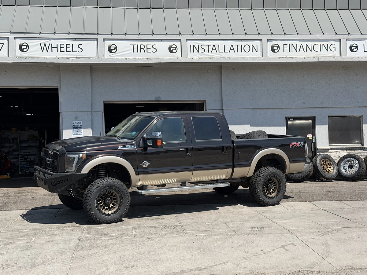 2012 Ford F-250 Equipped with Lock Off-Road Commando Bronze