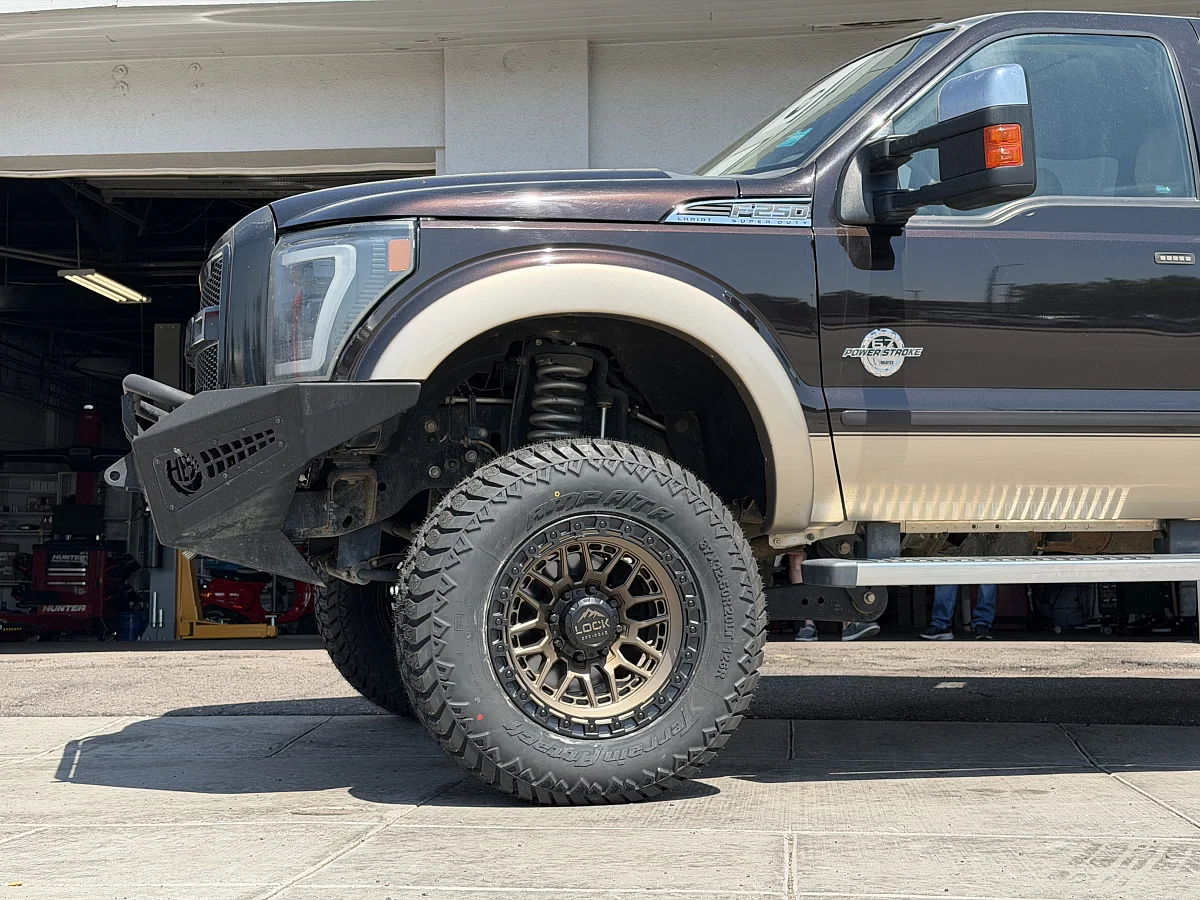 2012 Ford F-250 with Lock Off-Road Commando Bronze Rims