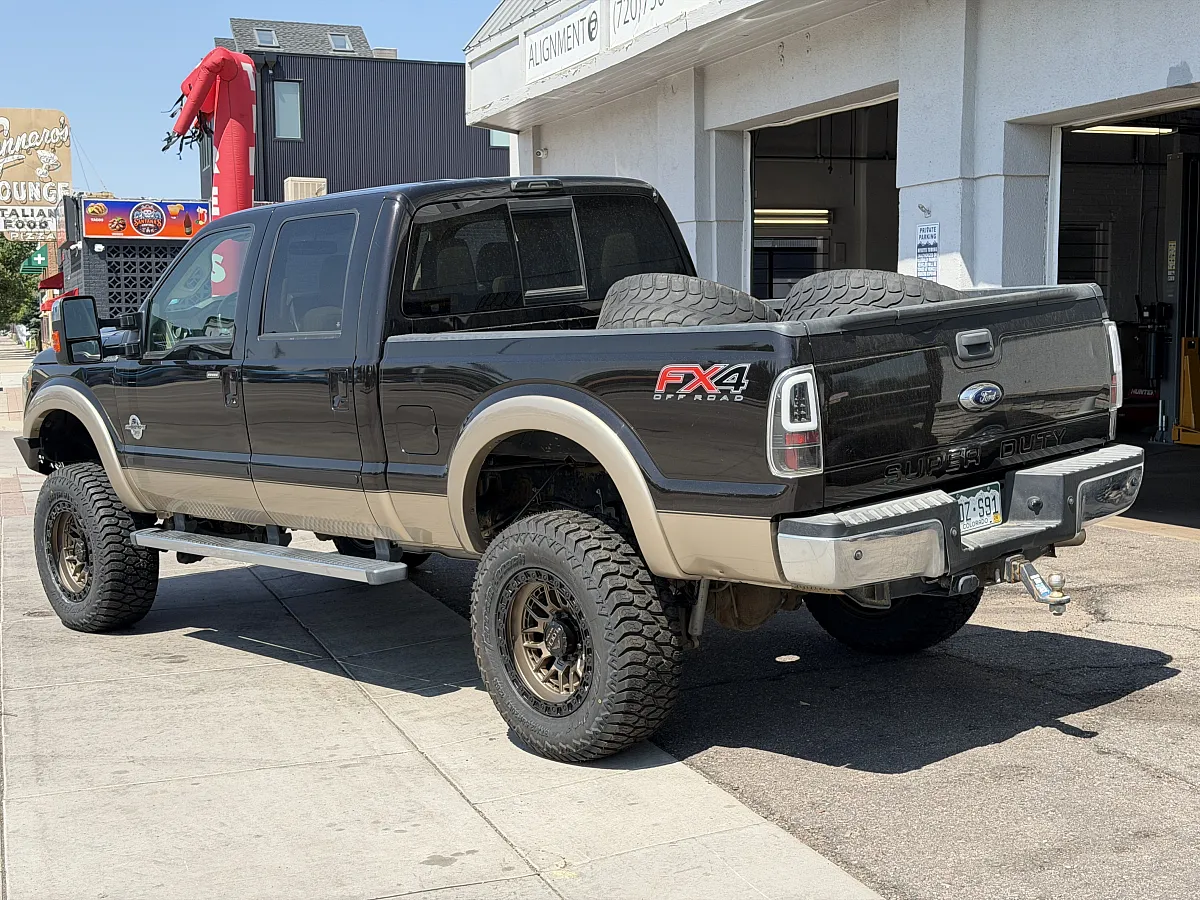 2012 Ford F-250 with Lock Off-Road Commando Bronze Wheels