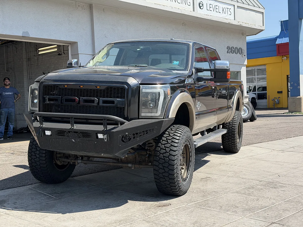 2012 Ford F-250 with Bronze Lock Off-Road Commando Rims