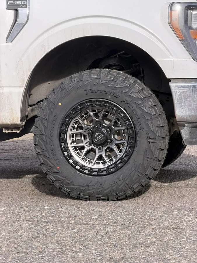 2026 Ford F-150 with Lock Off-Road Commando Charcoal Rims