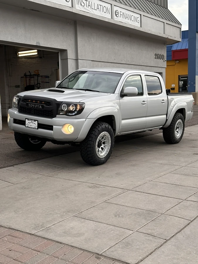 2015 Toyota Tacoma with Lock Off-Road Commando Polished Wheels