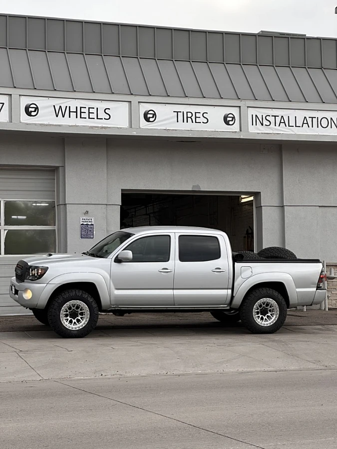 Lock Off-Road Polished Commando Wheel on 2015 Toyota Tacoma