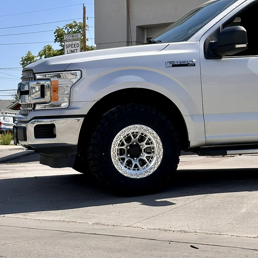 2020 Ford F-150 with Lock Off-Road Commando Polished Rims