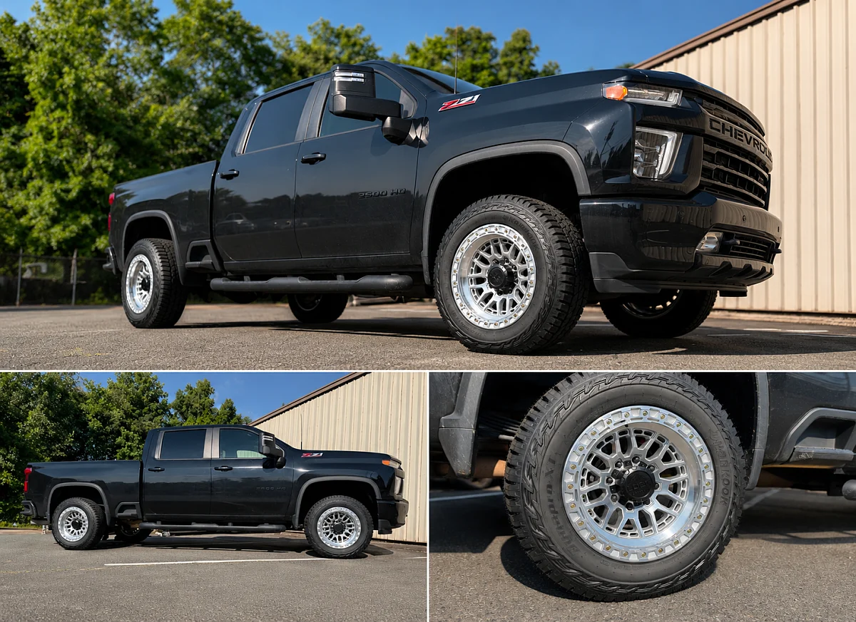 Lock Off-Road Commando Polished Rim on 2023 Chevrolet Silverado 2500HD