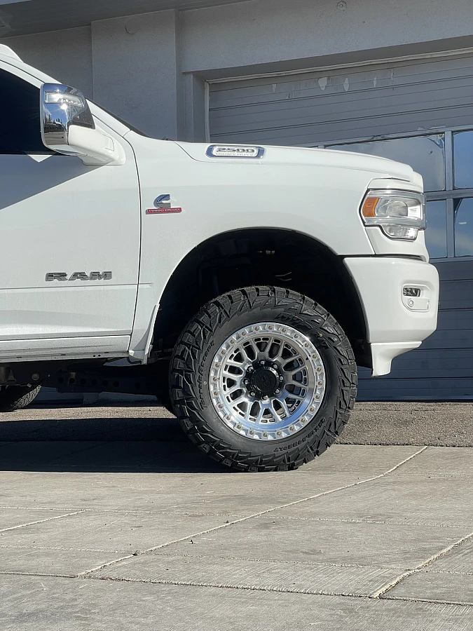 Lock Off-Road Commando Polished Aftermarket Wheel on 2025 RAM 2500