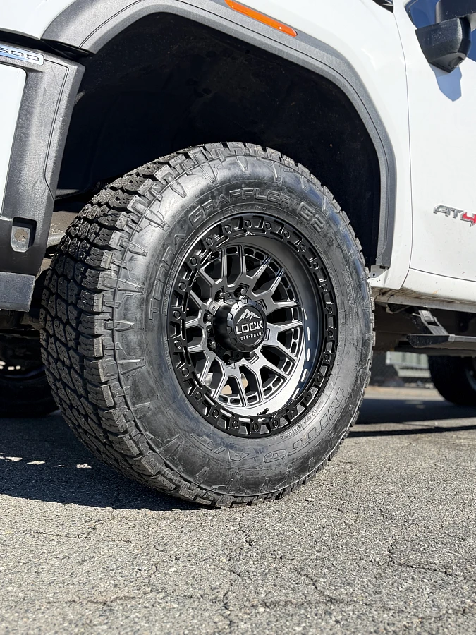 2026 GMC Sierra 2500HD with Lock Off-Road Commando Two Tone Wheels