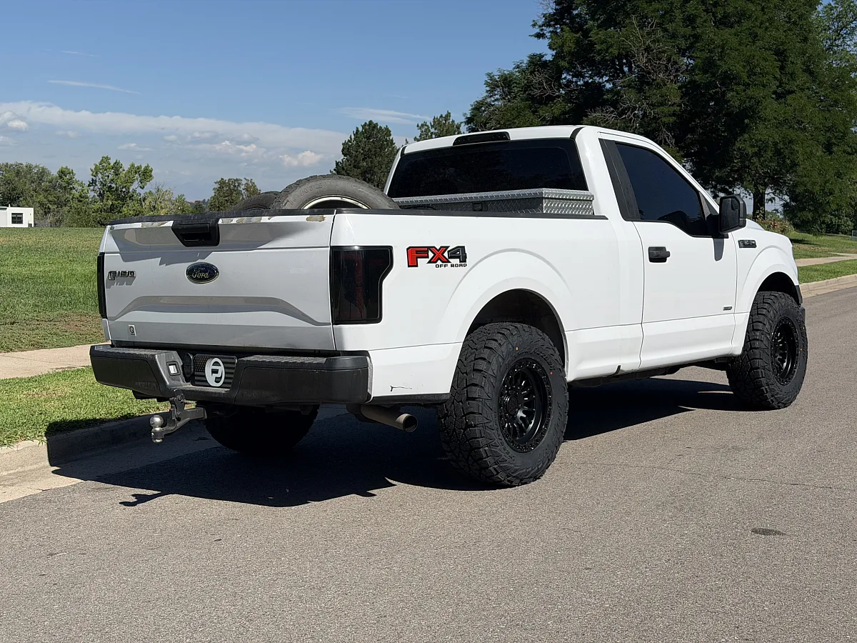 2016 Ford F-150 Lock Off-Road Grit Matte Black w Gloss Black Ring Wheel