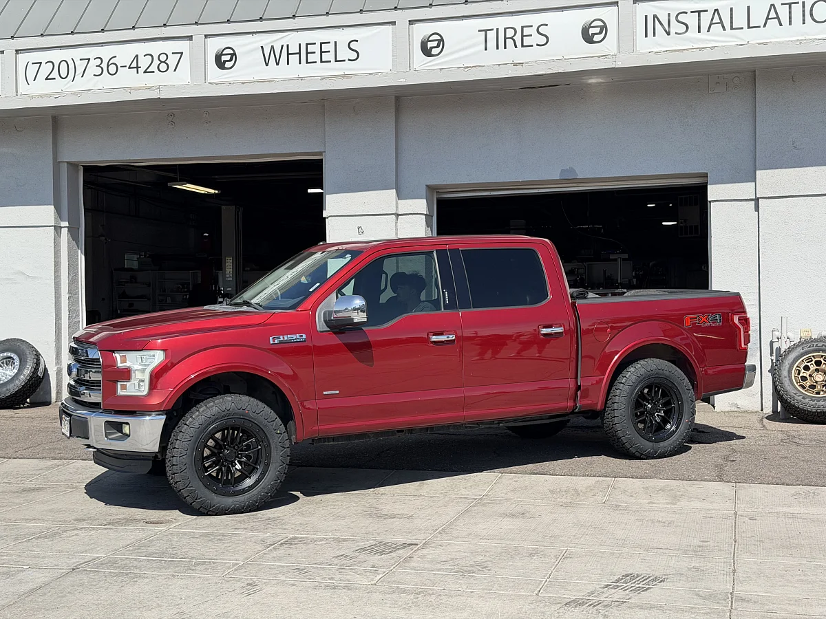 2018 Ford F-150 with Lock Off-Road Krawler Black Rims
