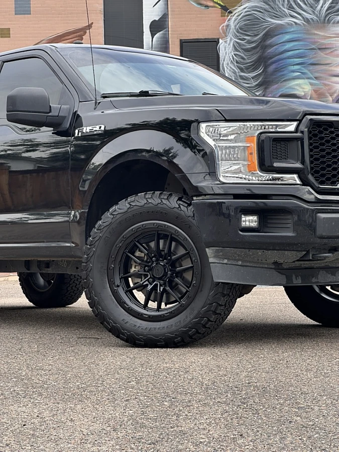 Black Lock Off-Road Krawler Rim on 2019 Ford F-150