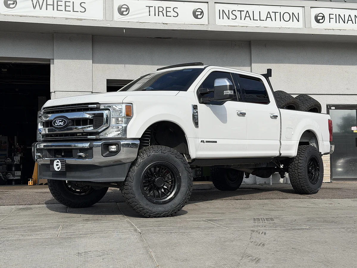2019 Ford F-250 with Black Lock Off-Road Krawler Rims