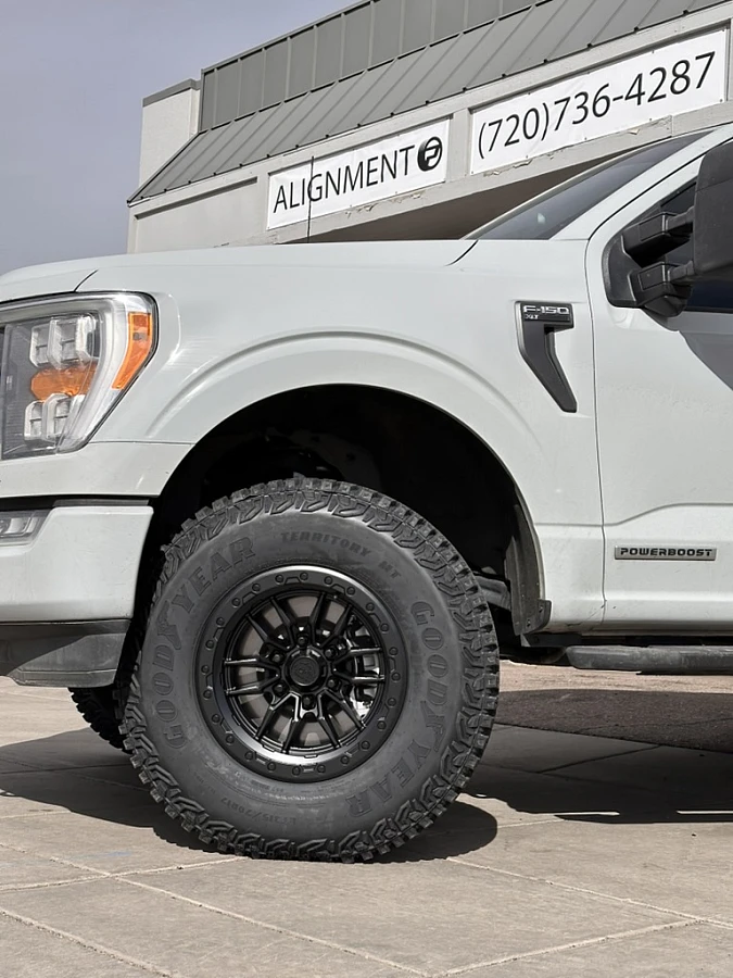 Black Lock Off-Road Krawler Rim on 2024 Ford F-150