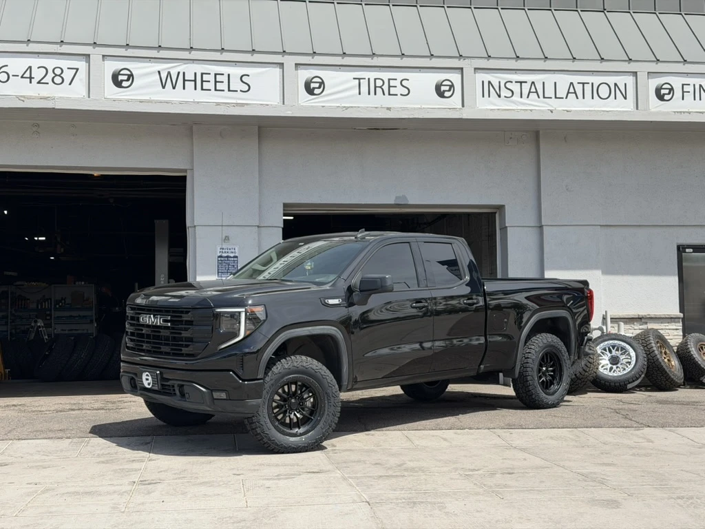 2025 GMC Sierra 1500 Fitted with Black Lock Off-Road Krawler Rims