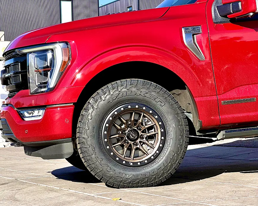 2025 Ford F-150 with Bronze Lock Off-Road Krawler Rims