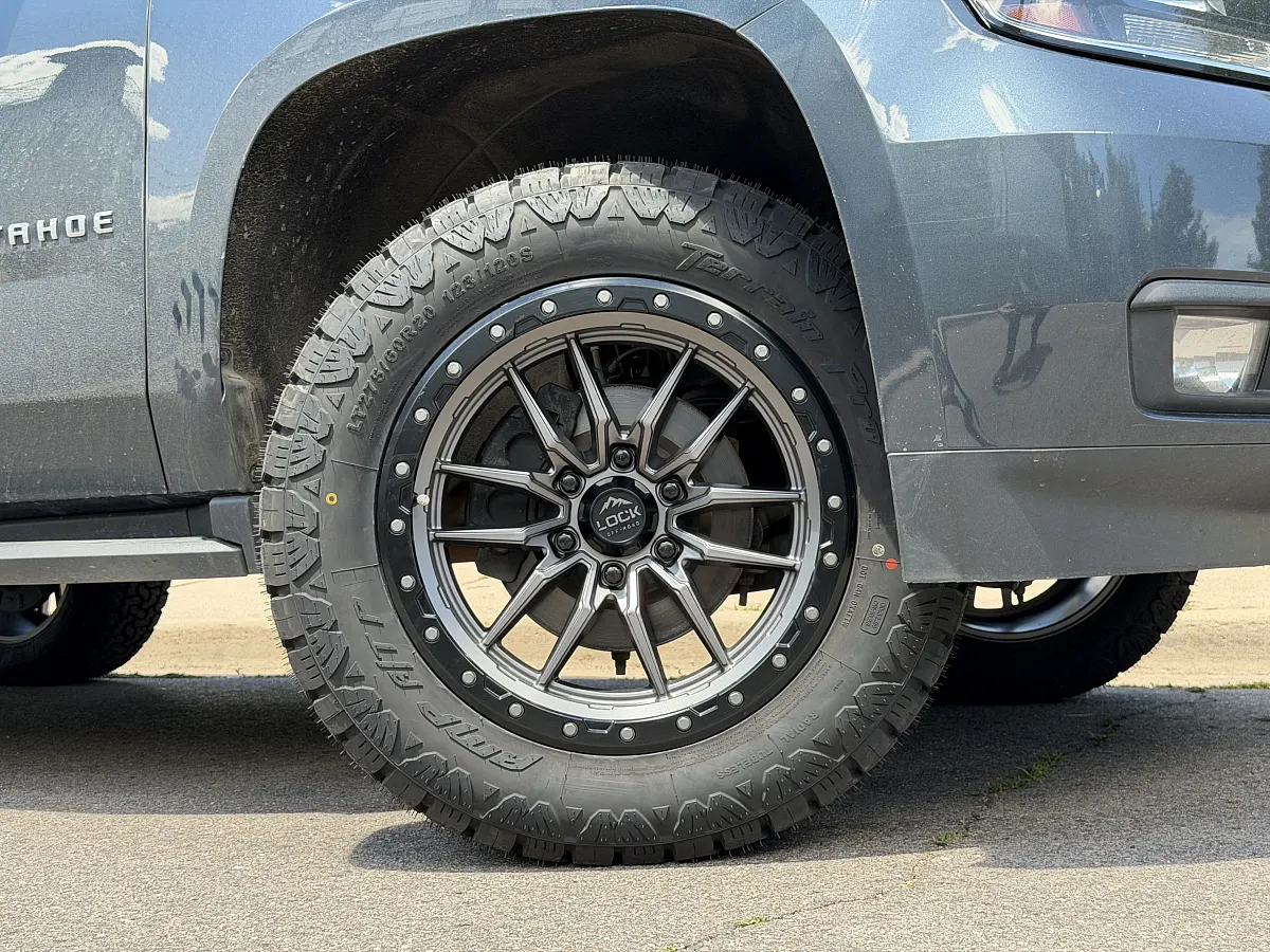 2019 Chevrolet Tahoe with Lock Off-Road Krawler Charcoal Wheels