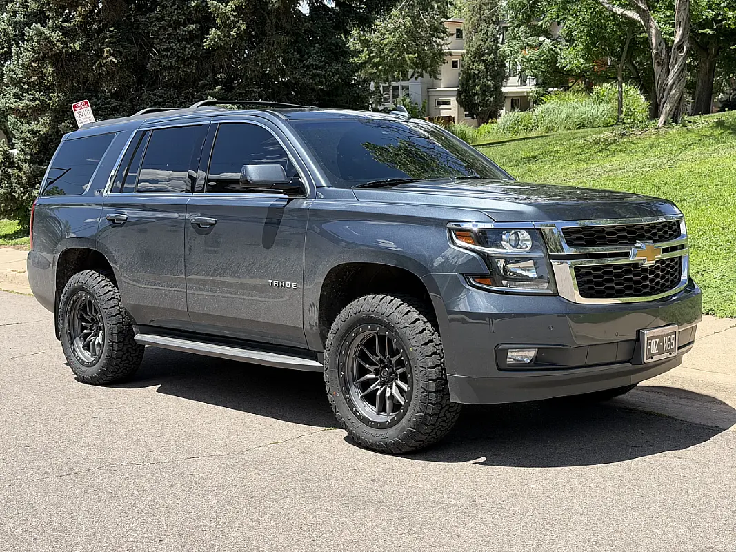 2019 Chevrolet Tahoe with Lock Off-Road Krawler Charcoal Rims