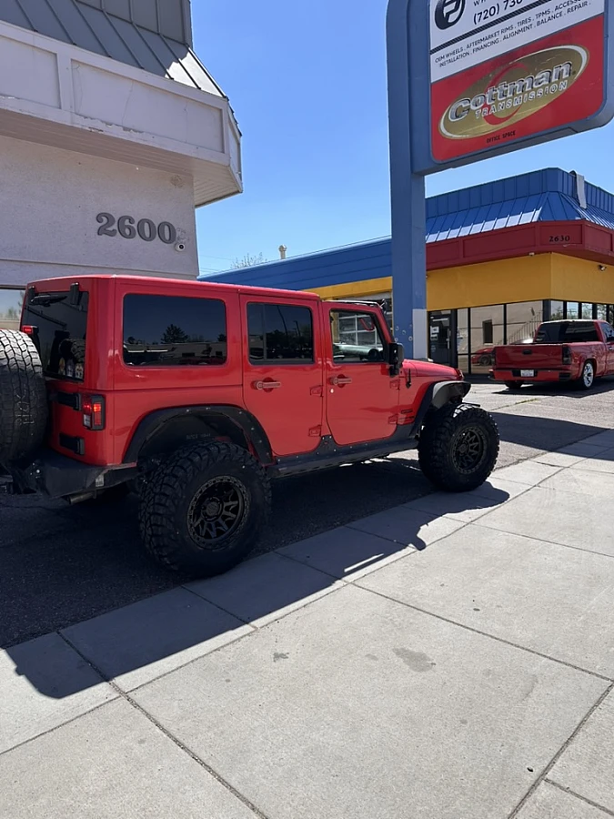 2017 Jeep Wrangler with Lock Off-Road Lunatic Black Rims