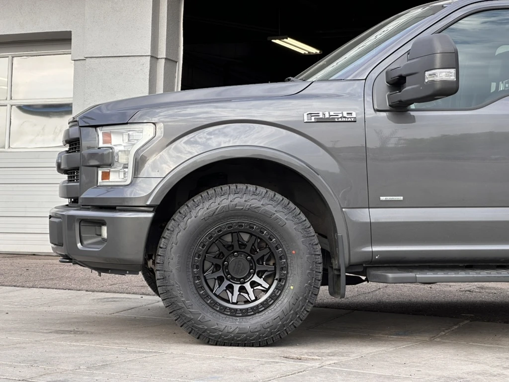 2019 Ford F-150 with Lock Off-Road Lunatic Black Rims