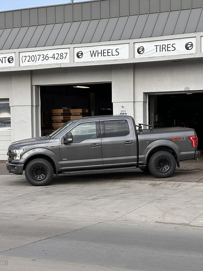 2019 Ford F-150 with Lock Off-Road Lunatic Black Wheels