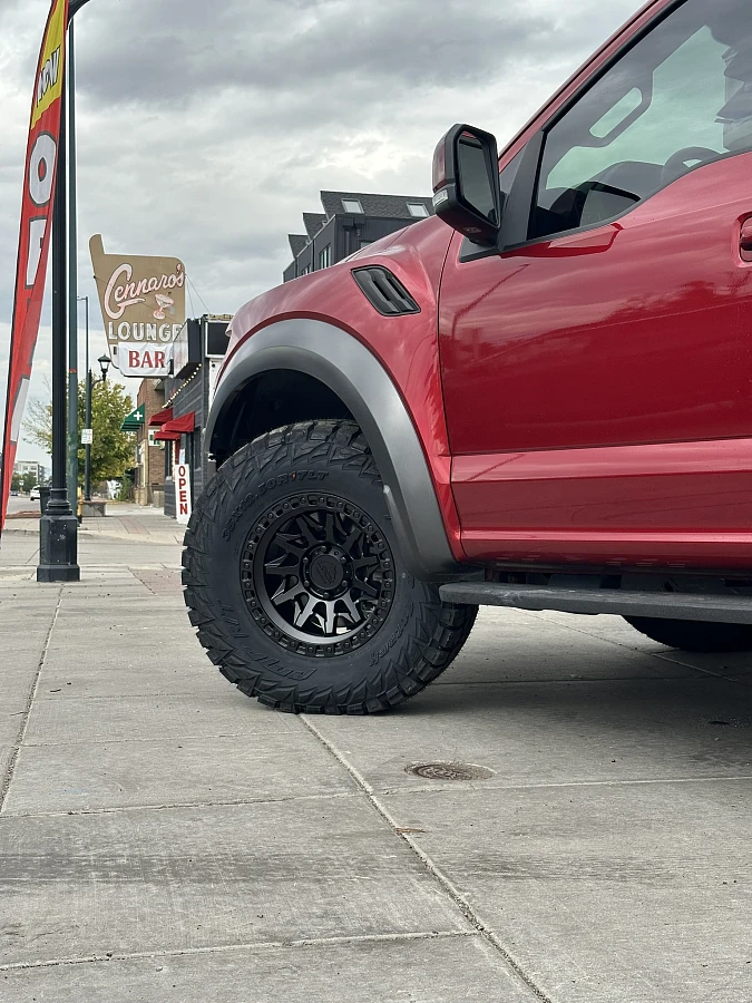 Lock Off-Road Lunatic Black Aftermarket Wheel on 2020 Ford F-150