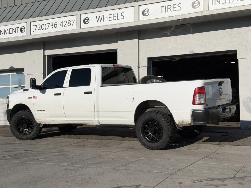 2024 RAM 2500 with Black Lock Off-Road Lunatic Rims
