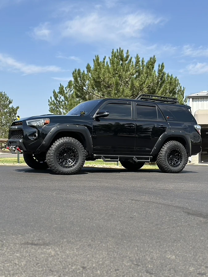 2024 Toyota 4Runner with Lock Off-Road Lunatic Black Wheels